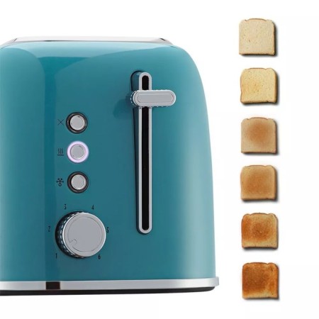 Toster KitFort KT-6218-2, 870 W, 6 frying modes, 2 toasts, blue-1