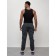 Cargo jeans men, size 46-48, dark gray color