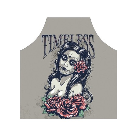 Apron of a kitchen with a photo print "Tetan Tata", adjustable, size OS-2