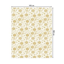 Goldenflake table, rectangular, oxford, size 145x180 cm on the table