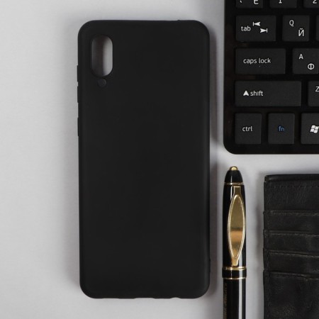 Pero cover, for Samsung A02, silicone, black