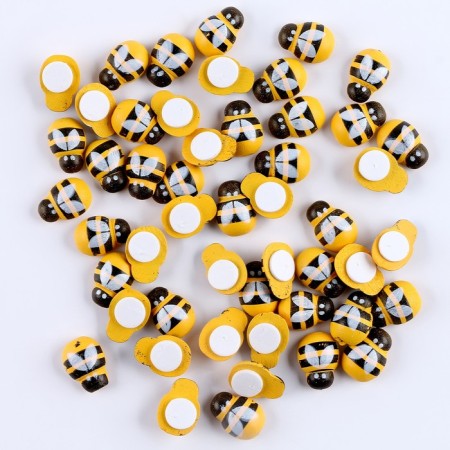 A set of decorative stickers "Bee" 50 pcs., 2 × 1.5 cm-3