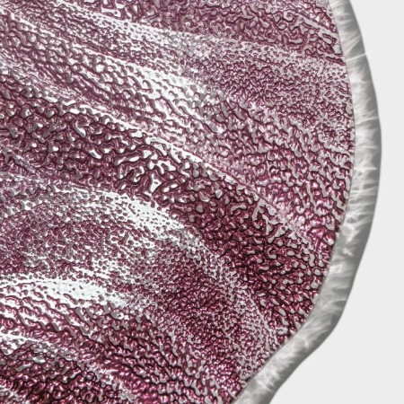 Black dinethered plate "Drachna", D = 28.5 cm, burgundy color-5