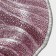 Black dinethered plate "Drachna", D = 28.5 cm, burgundy color