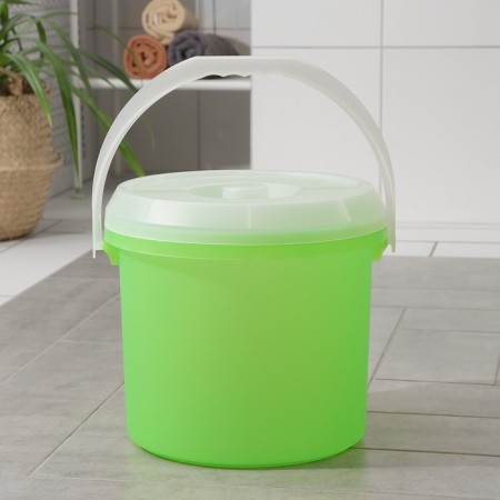 A bucket with a lid Darel plast, 15 l, color mix-4