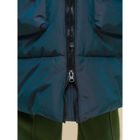 Coat for girls, height 140 cm, black color-3