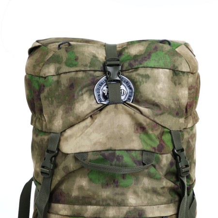 Tourist backpack, TAIF, 100 L, cord department, 2 outer pockets, green color/camouflage-4