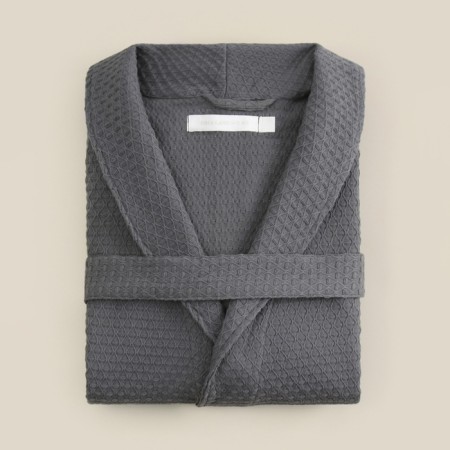 WAFEL Women's bathrobe SL Home: Waffle "Grig Sandre", size S, 100% cotton, 320 g/m2-8