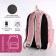 A backpack with a zipper, bag, cosmetic bag, pink color