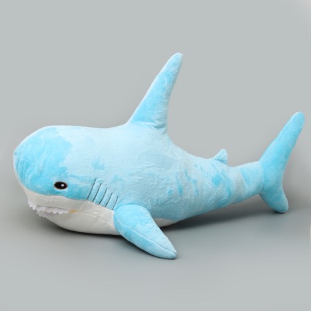 Soft toy "Shark", 100 cm, blue color-1