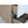 Tumbling bedside Crystable-13 450x430x430 Irish oak/white matte/gray-blue