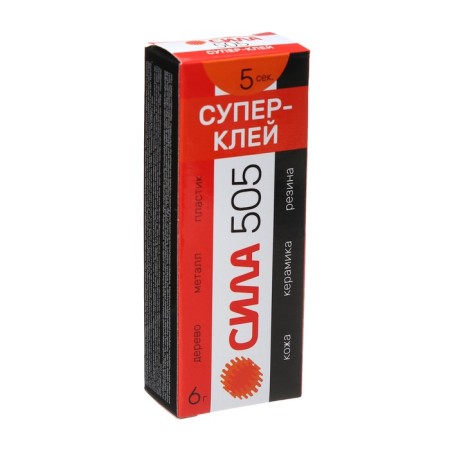 Glue Strength 505 Super Clley 6 g, plastic in a tube in cor.