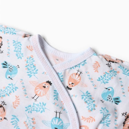 Kit for newborns, white color/birds, height 62 cm-1