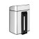 Garbage bucket Brabantia Touch Bin, Soft Touch system, polished steel color, 10 liters