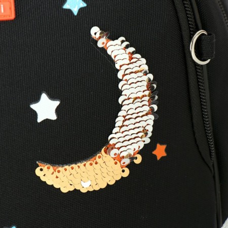 School backpack Bruno VisConti, 42 x 31 x 14 cm, ergonomic back, "magic fox"-1