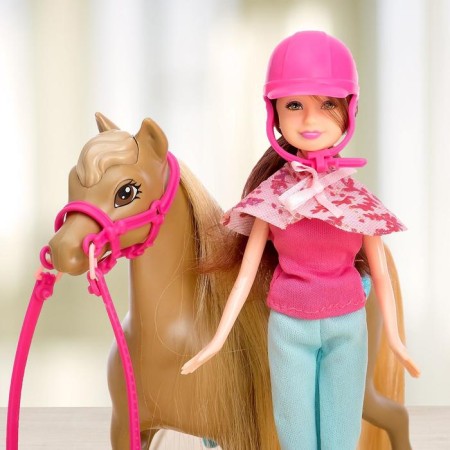 Game Set "Horse Walk": 2 dolls and 2 horses-1