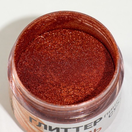 Glitter Kandurin Food Condyerma "Copper", fraction 10-60 µm, 5 g-3