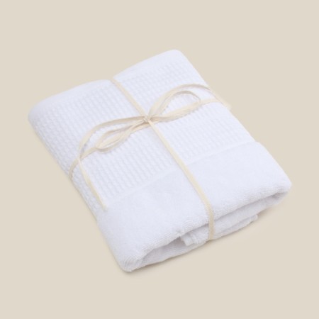 Trure -colored towel SL Home: Waffle "Blanc de Blanc" 100x180 cm, 100% cotton, 490 g/m2-14