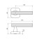 Set of door handles Bulat RF 04.02 Fort, matte black