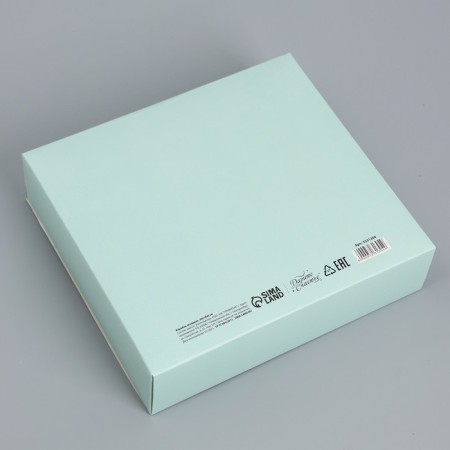 Gift folding box, packaging, “congratulations”, 20 x 18 x 5 cm, without tape-3