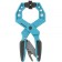 Brush-shaped clamp, plastic, ratchet mechanism of hard fixation, 2-1/4 "/58 mm