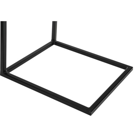 Coffee table Hercules metal, white marble/black 30x34x62 cm-5