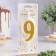 Candle for Cake "Super Blood", 10.4 cm, number "9", gold sparkle