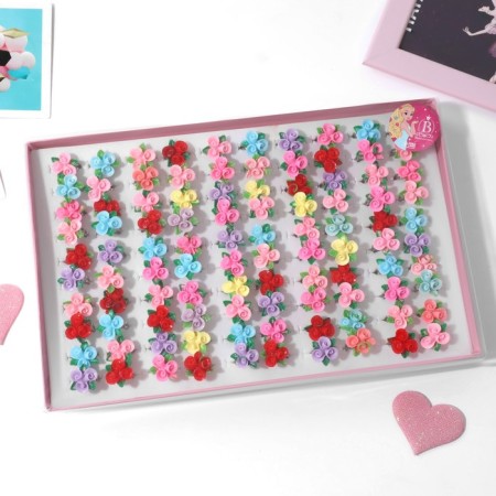 Children's ring "chosen" flower bouquet, color mix, dimensionless-2