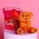 Soft toy "You are my happiness", bear, color mix