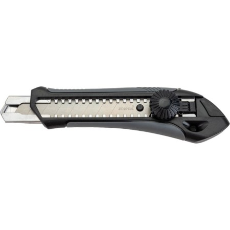 Universal knife Startul ST0924, rubberized case, metal guide, 18 mm
