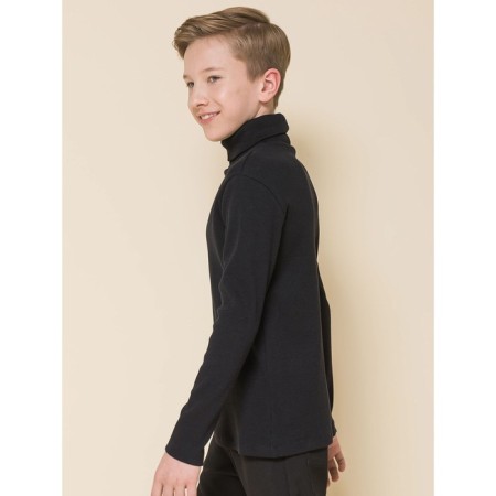 Turtleneck for the boy Pelican, height 152 cm, black color-1