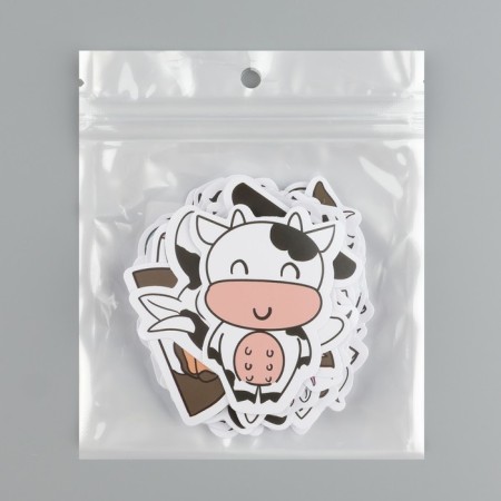 Plastic stickers "cow" set 60 pcs 10x12 cm-3