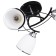 Lyon chandelier 3x40W E27 Chrome-black 36x36x30 cm.