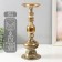 Summary Metal for 1 candle "Ferro" aged bronze 14.5x14.5x38.5 cm