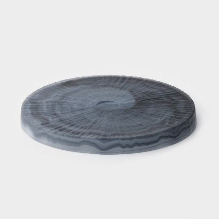 Virpul lunch plate, d = 20.5 cm, glass, blue-3