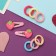 Caramel hair set (10 elastic bands 1.5 cm, 2 invisibility 3.5 cm) strawberries, pink