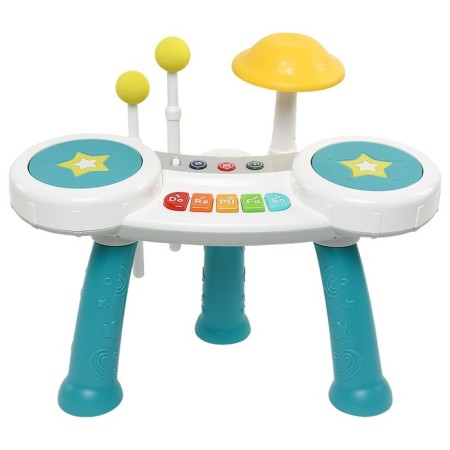 Musical Children's Center Everflo Star Drums HS0495813, white-blue color-5