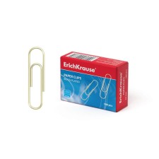 Office paper clips 33 mm, omeled, 100 pieces Erichkrause