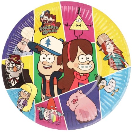 Paper plate "Happy Birthday!", 18 cm, gravity farz-2