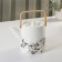 Ceramic tea set "Sakura", 6 items: 4 circles 250 ml, kettle 1 l, tray D = 29 cm, white color