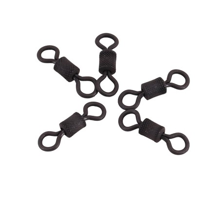 The Namazu Pro Rolling Ribbed Swivel, Brass, Carbon, Test-110 kg, packaging 5 pcs.-2
