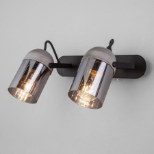 Lamp Mars, 2x40W E27, black color, gray color