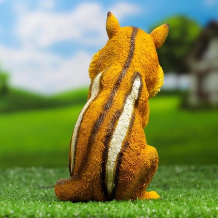 Garden figure "Burunduk with peanuts" 11x11x18cm-2