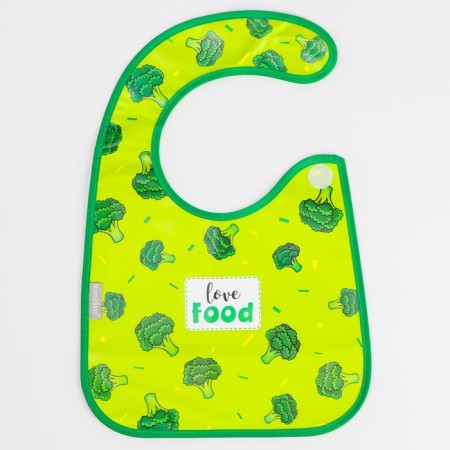 Blooper for feeding "Love Food" waterproof on Velcro, with a pocket