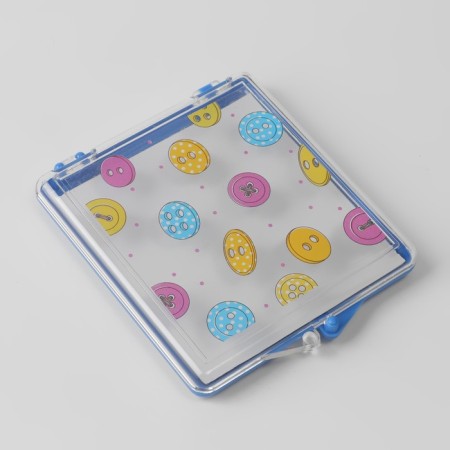 Magnetic needle "Button", with needles, 7 × 8 cm, blue color-1