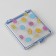 Magnetic needle "Button", with needles, 7 × 8 cm, blue color