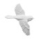 The decoration is wall, plaster panel "birds", 5 pcs, white