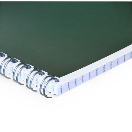 Notepad A6 40 sheets in a cage on the crest "Green", cover shaking cardboard, VD-LK, Block 65 g/m2-1