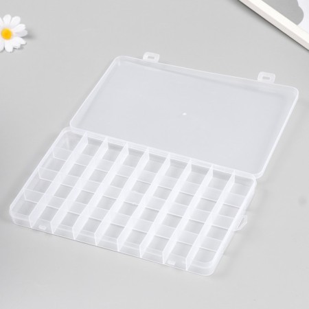 Casket Plastic for trifles "rectangular" 36 departments 24.4x15x2.3 cm-3