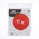 The ball foil New Year's circle 18 "with NG", the color is red, with the substrate